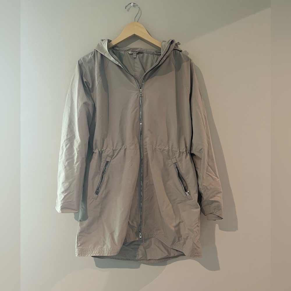Athleta Long Tan Zip Up Jacket - S